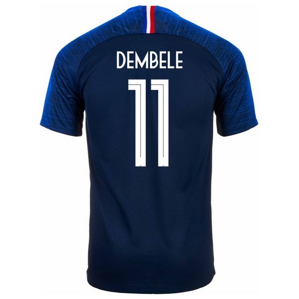Camiseta Francia 1ª Dembele 2018 Azul